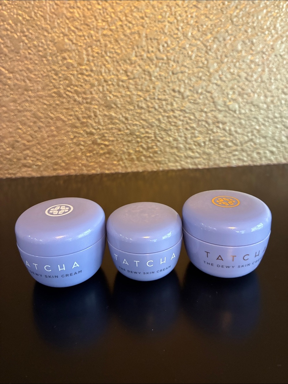 Tatcha Dewy Skin Cream - Pale Lavender  EMPTY Jars